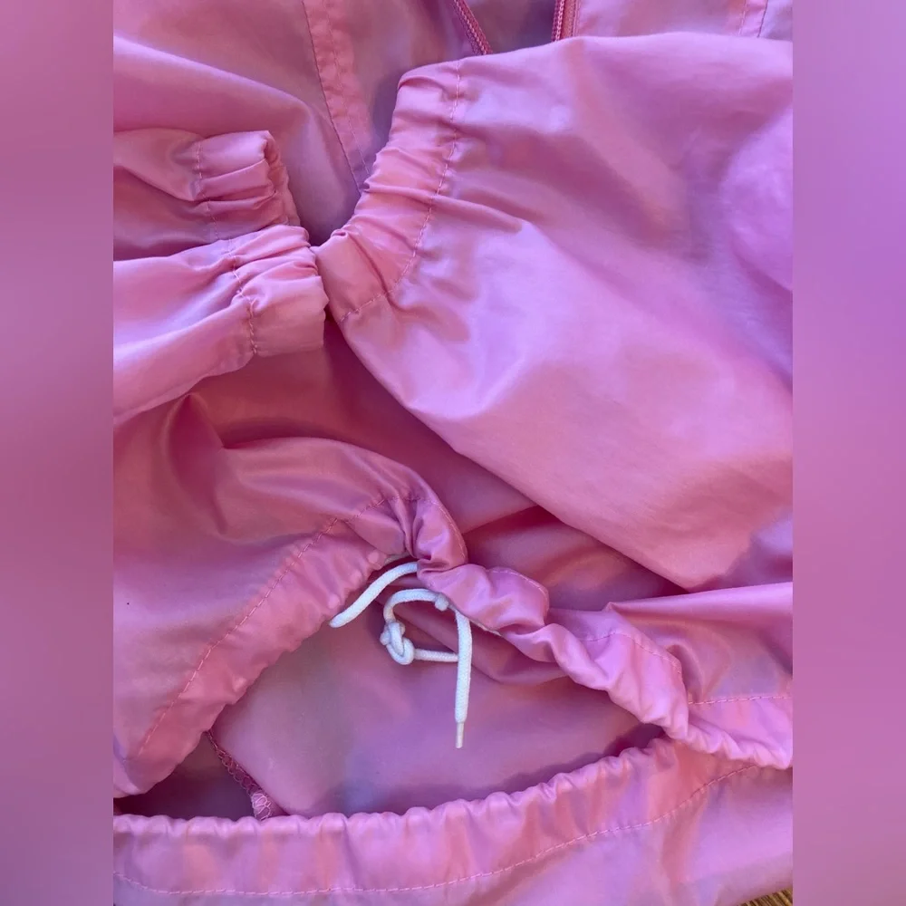 Vintage Izod Lacoste Pullover Windbreaker Barbie Pink - Picture 7 of 11